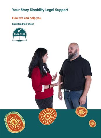 Two people facing each other with First Nations branding