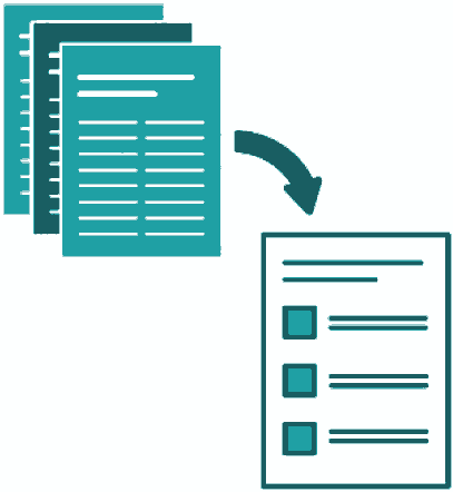 thumbnail of resources with arrow to one page resource