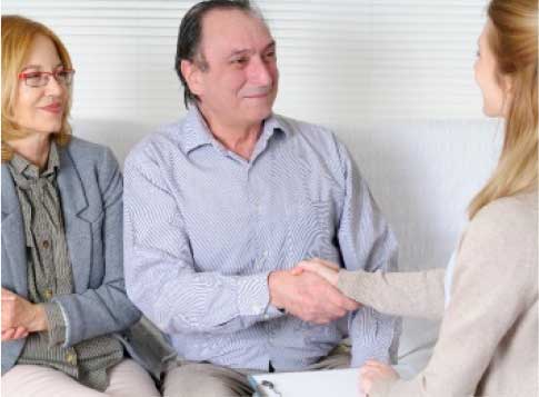 People shaking hands