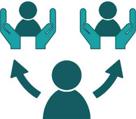 icon of hands connecting