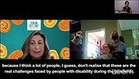 COVID-19, disability and me webinar thumbnail