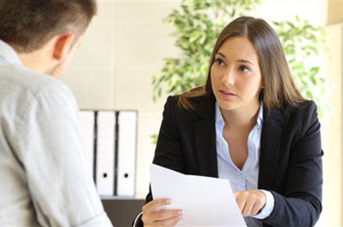Person Talking to Understanding Lawyer